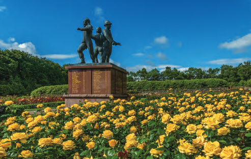 Piper Alpha Memorial Garden at Hazlehead Park, Aberdeen, Scotland